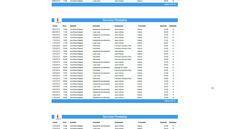 ASISGES.COM Informe de Servicios Prestados ASISGES.COM Informe de Servicios Prestados